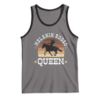 Melanin Rodeo Queen Tank Top Cowgirl Riding Horse African American Cowgirls Retro