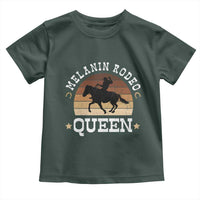 Melanin Rodeo Queen Toddler T Shirt Cowgirl Riding Horse African American Cowgirls Retro