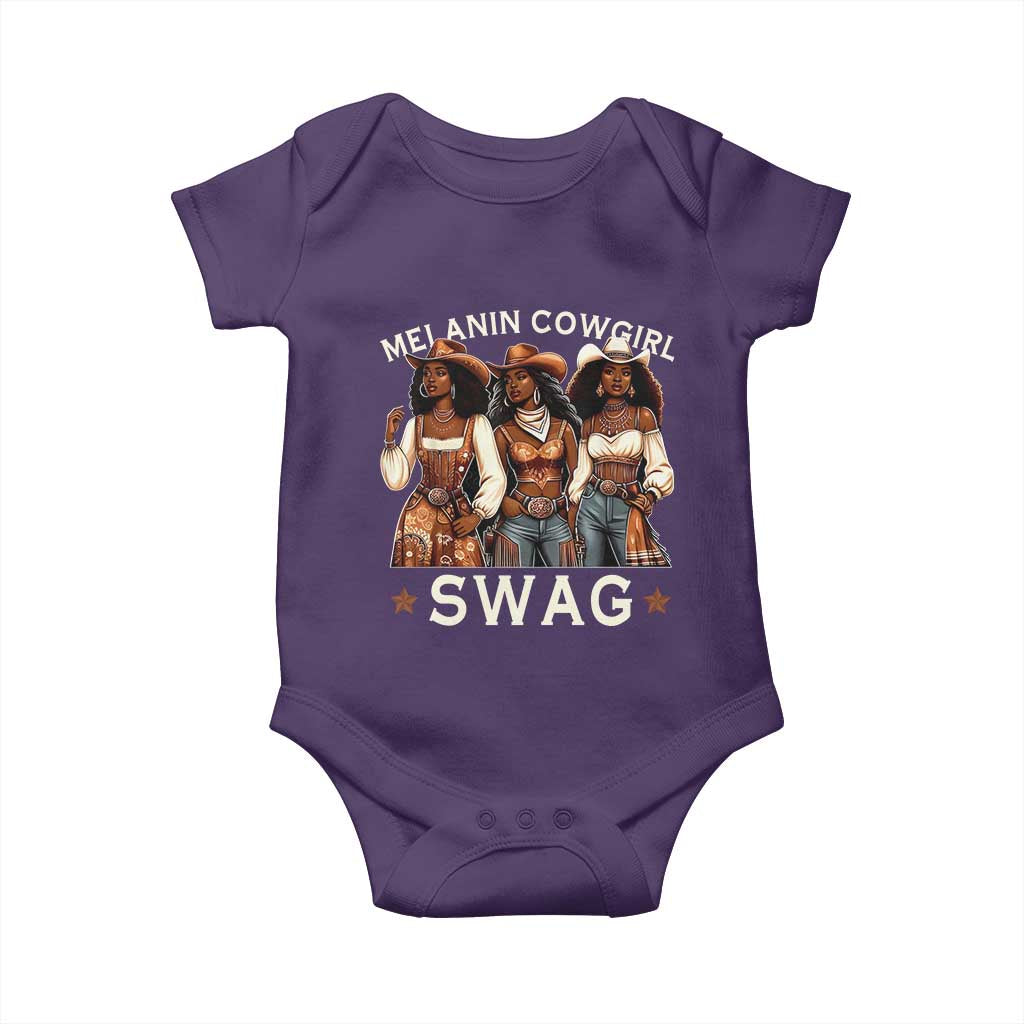 Melanin Cowgirl Swag Baby Onesie Cool African American Cowgirls Black History