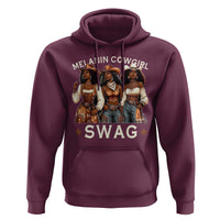 Melanin Cowgirl Swag Hoodie Cool African American Cowgirls Black History