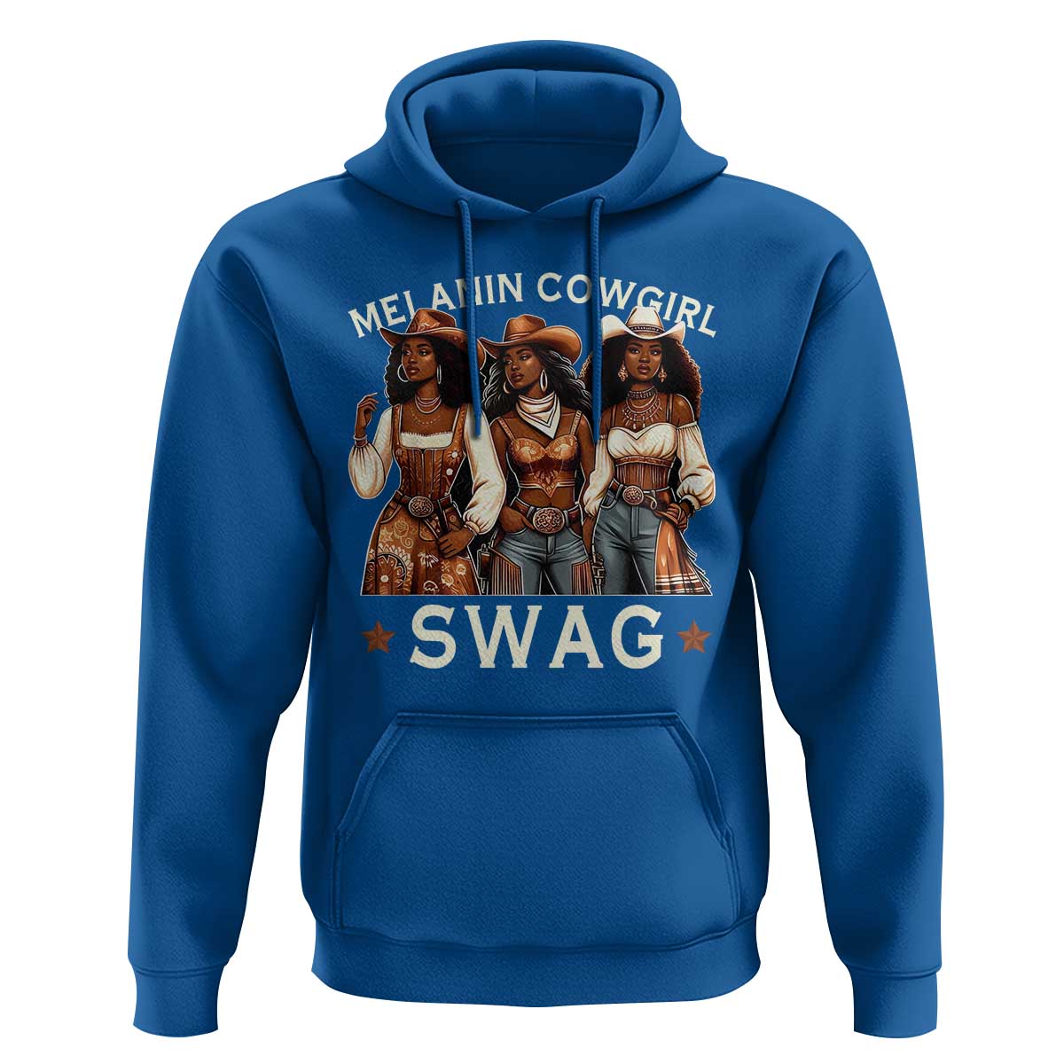 Melanin Cowgirl Swag Hoodie Cool African American Cowgirls Black History