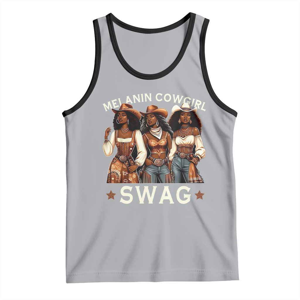 Melanin Cowgirl Swag Tank Top Cool African American Cowgirls Black History