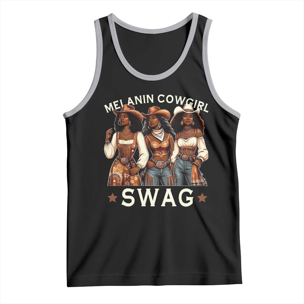 Melanin Cowgirl Swag Tank Top Cool African American Cowgirls Black History