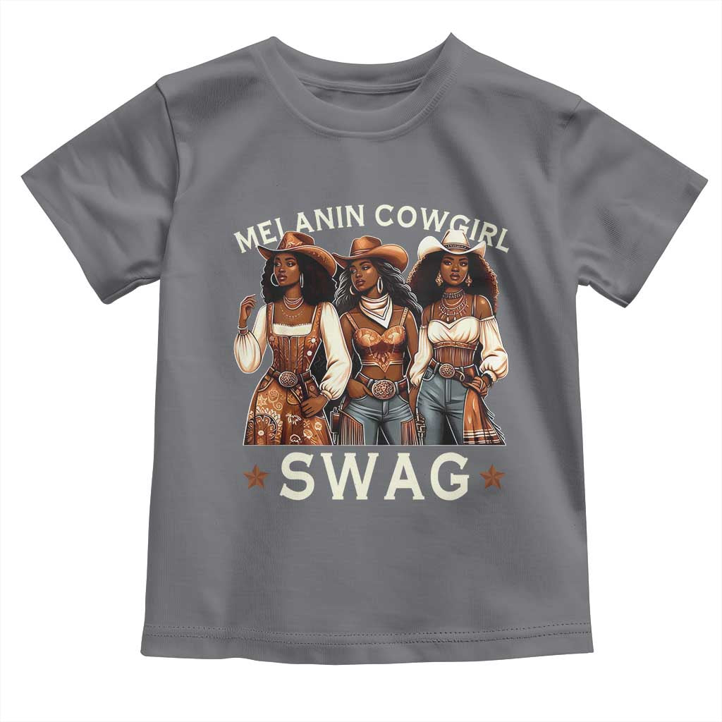 Melanin Cowgirl Swag Toddler T Shirt Cool African American Cowgirls Black History