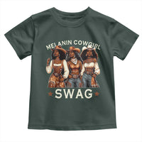 Melanin Cowgirl Swag Toddler T Shirt Cool African American Cowgirls Black History