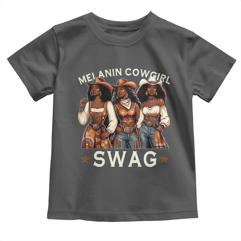 Melanin Cowgirl Swag Toddler T Shirt Cool African American Cowgirls Black History