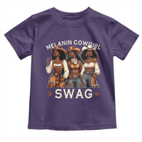 Melanin Cowgirl Swag Toddler T Shirt Cool African American Cowgirls Black History