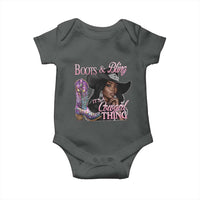 Melanin Cowgirl Baby Onesie Boots & Bling its a Cowgirl Thing Black Cowgirl Melanin