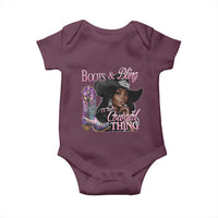 Melanin Cowgirl Baby Onesie Boots & Bling its a Cowgirl Thing Black Cowgirl Melanin