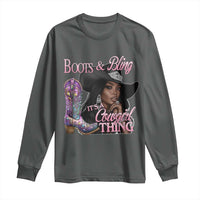 Melanin Cowgirl Long Sleeve Shirt Boots & Bling its a Cowgirl Thing Black Cowgirl Melanin