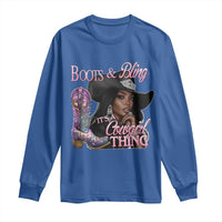 Melanin Cowgirl Long Sleeve Shirt Boots & Bling its a Cowgirl Thing Black Cowgirl Melanin
