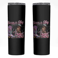 Melanin Cowgirl Skinny Tumbler Boots & Bling its a Cowgirl Thing Black Cowgirl Melanin