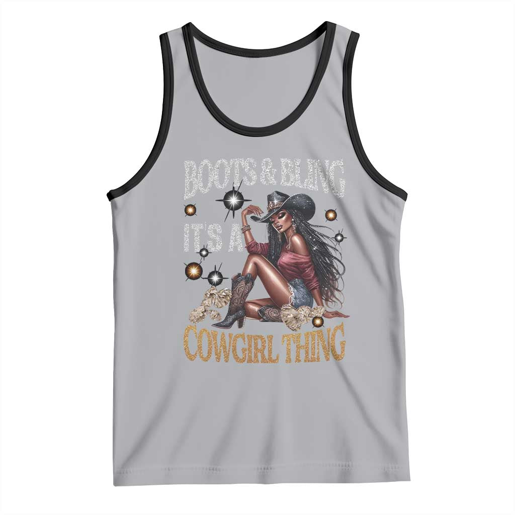 Melanin Cowgirl Tank Top Boots & Bling It's A Cowgirl Thing Black History