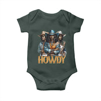 Howdy Melanin Cowgirl Baby Onesie Retro Western Rodeo African American Women Black History