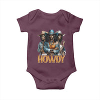 Howdy Melanin Cowgirl Baby Onesie Retro Western Rodeo African American Women Black History
