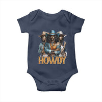 Howdy Melanin Cowgirl Baby Onesie Retro Western Rodeo African American Women Black History