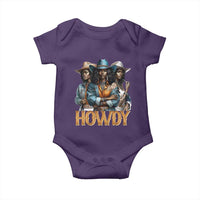 Howdy Melanin Cowgirl Baby Onesie Retro Western Rodeo African American Women Black History