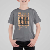 Melanin Cowgirl Swag T Shirt For Kid African American Cowgirls Black History Pride Retro