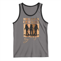 Melanin Cowgirl Swag Tank Top African American Cowgirls Black History Pride Retro