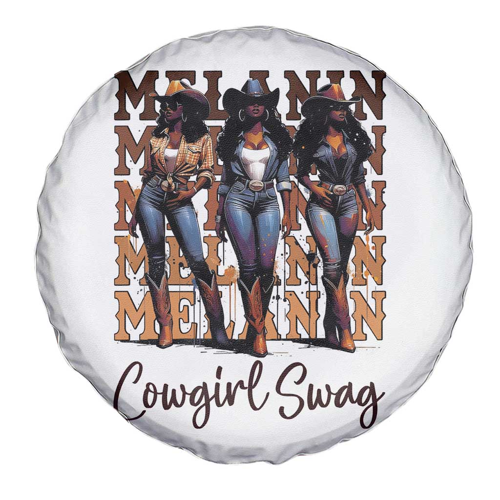 Melanin Cowgirl Swag Spare Tire Cover African American Cowgirls Black History Pride