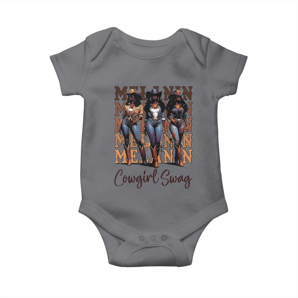 Melanin Cowgirl Swag Baby Onesie African American Cowgirls Black History Pride