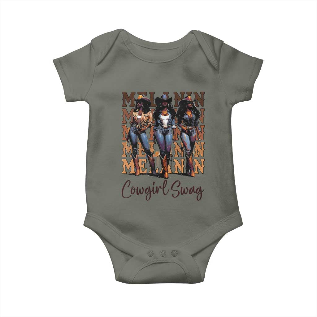 Melanin Cowgirl Swag Baby Onesie African American Cowgirls Black History Pride