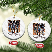 Melanin Cowgirl Swag Ceramic Ornament African American Cowgirls Black History Pride - Wonder Print Shop