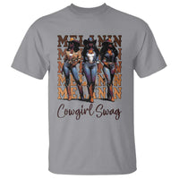 Melanin Cowgirl Swag T Shirt African American Cowgirls Black History Pride