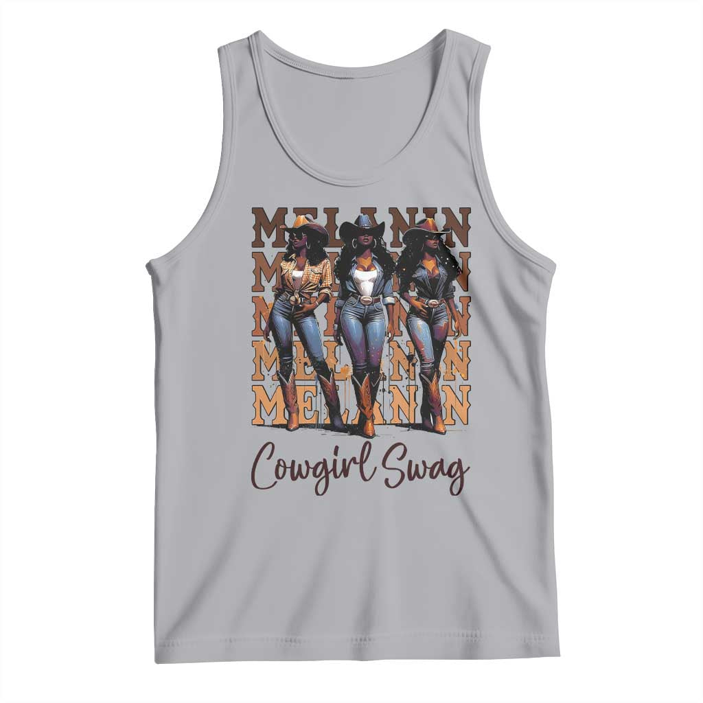 Melanin Cowgirl Swag Tank Top African American Cowgirls Black History Pride