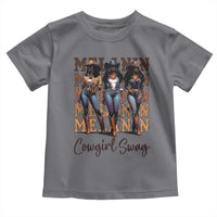 Melanin Cowgirl Swag Toddler T Shirt African American Cowgirls Black History Pride