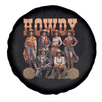 Howdy Melanin Cowgirl Spare Tire Cover Black History Western Rodeo Texas