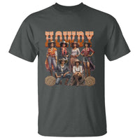 Howdy Melanin Cowgirl T Shirt Black History Western Rodeo Texas