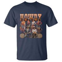 Howdy Melanin Cowgirl T Shirt Black History Western Rodeo Texas