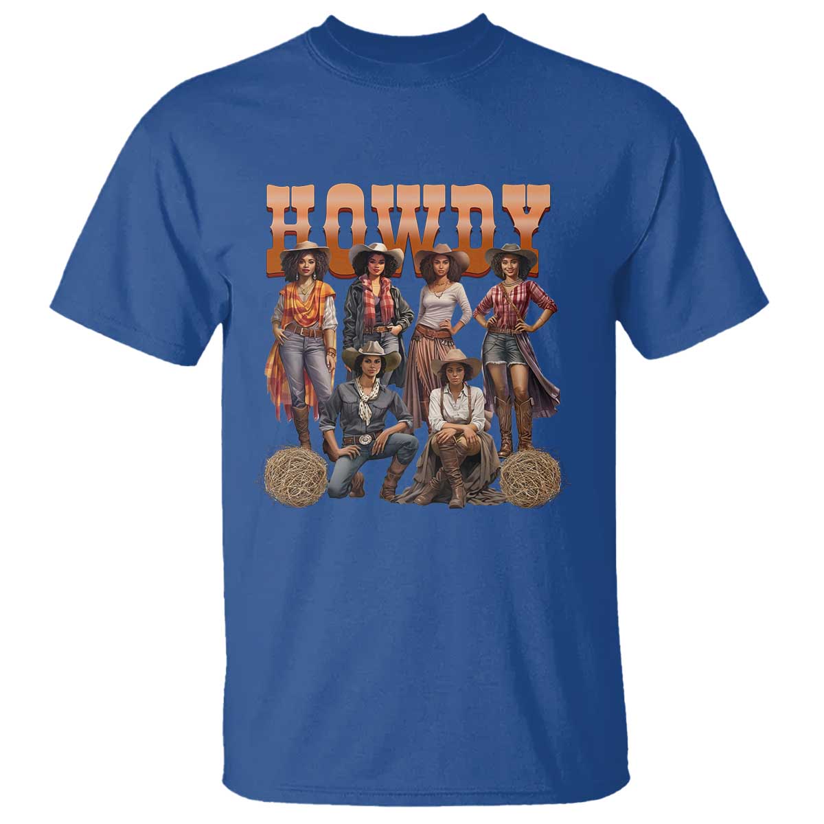 Howdy Melanin Cowgirl T Shirt Black History Western Rodeo Texas