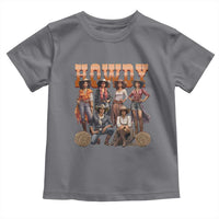 Howdy Melanin Cowgirl Toddler T Shirt Black History Western Rodeo Texas