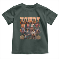 Howdy Melanin Cowgirl Toddler T Shirt Black History Western Rodeo Texas