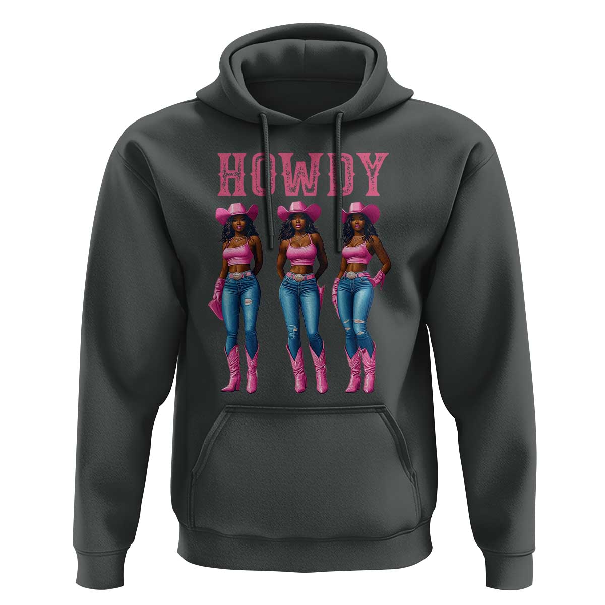 Howdy Melanin Cowgirl Hoodie Howdy Melanin Black Women Western Rodeo Black Cowgirls