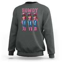 Howdy Melanin Cowgirl Sweatshirt Howdy Melanin Black Women Western Rodeo Black Cowgirls