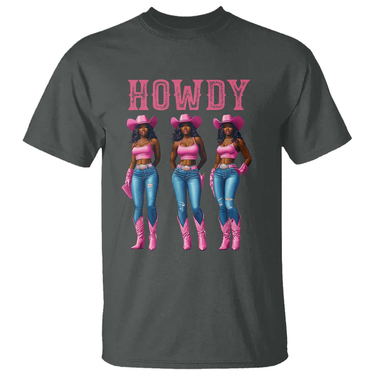 Howdy Melanin Cowgirl T Shirt Howdy Melanin Black Women Western Rodeo Black Cowgirls