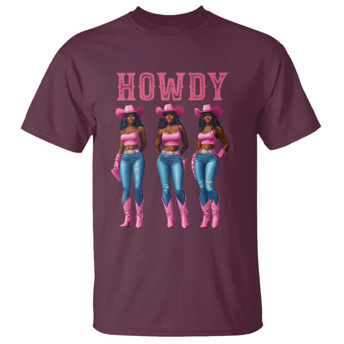 Howdy Melanin Cowgirl T Shirt Howdy Melanin Black Women Western Rodeo Black Cowgirls