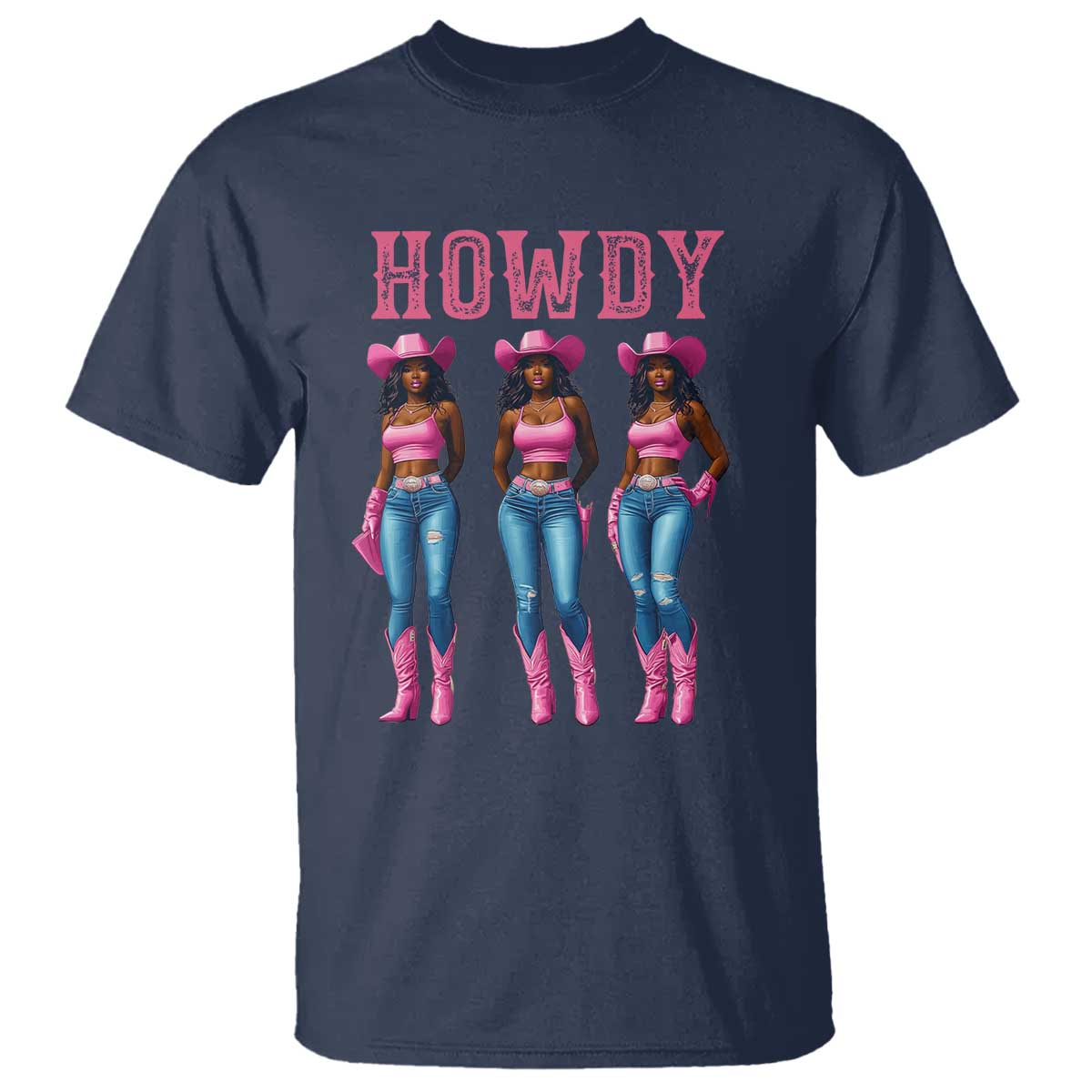 Howdy Melanin Cowgirl T Shirt Howdy Melanin Black Women Western Rodeo Black Cowgirls