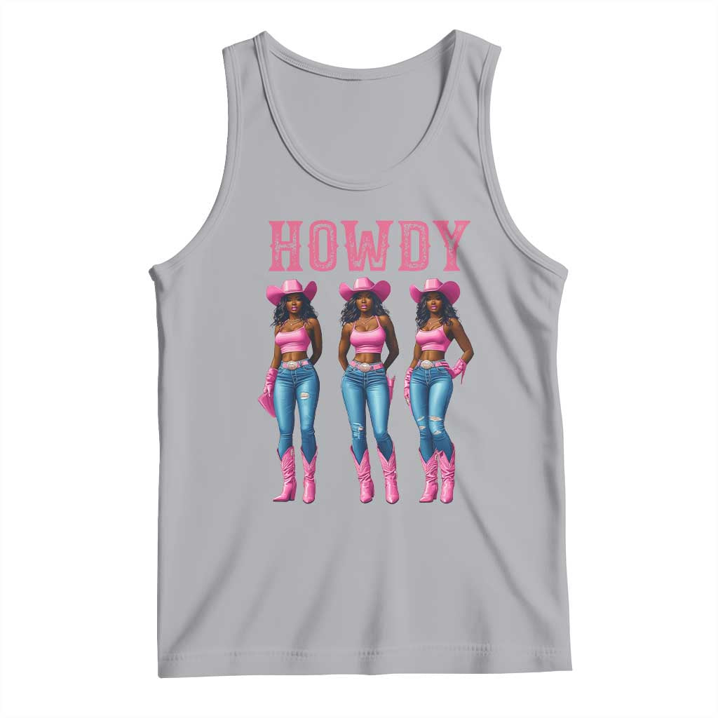 Howdy Melanin Cowgirl Tank Top Howdy Melanin Black Women Western Rodeo Black Cowgirls