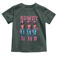Howdy Melanin Cowgirl Toddler T Shirt Howdy Melanin Black Women Western Rodeo Black Cowgirls
