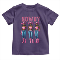 Howdy Melanin Cowgirl Toddler T Shirt Howdy Melanin Black Women Western Rodeo Black Cowgirls