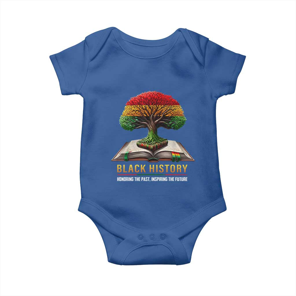 Black History Teacher Baby Onesie Honoring The Past Inspiring The Future Tree of Life