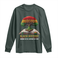 Black History Teacher Long Sleeve Shirt Honoring The Past Inspiring The Future Tree of Life