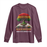 Black History Teacher Long Sleeve Shirt Honoring The Past Inspiring The Future Tree of Life