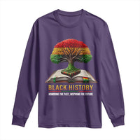 Black History Teacher Long Sleeve Shirt Honoring The Past Inspiring The Future Tree of Life