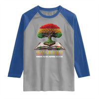 Black History Teacher Raglan Shirt Proud Black Culture Tree of Life