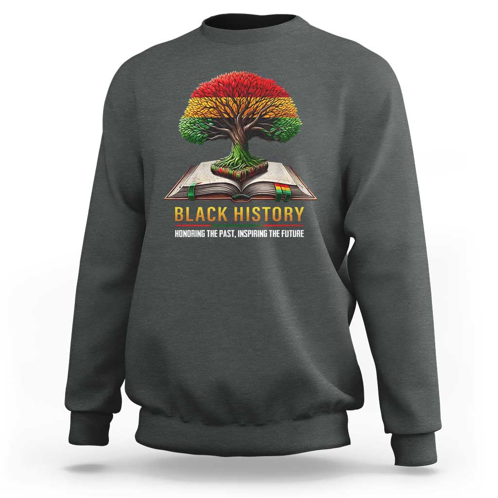 Black History Teacher Sweatshirt Proud Black Culture Tree of Life